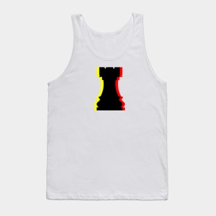 Trippy Rook Piece (Yellow and Red) Tank Top